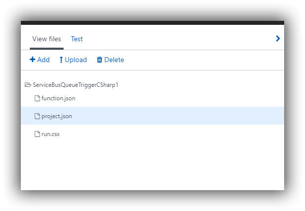 Azure Functions Add Project.json